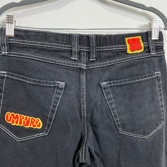 Empyre Relax Black Denim Cropped Pants Jeans Women's Size 26 - Picture 6 of 7